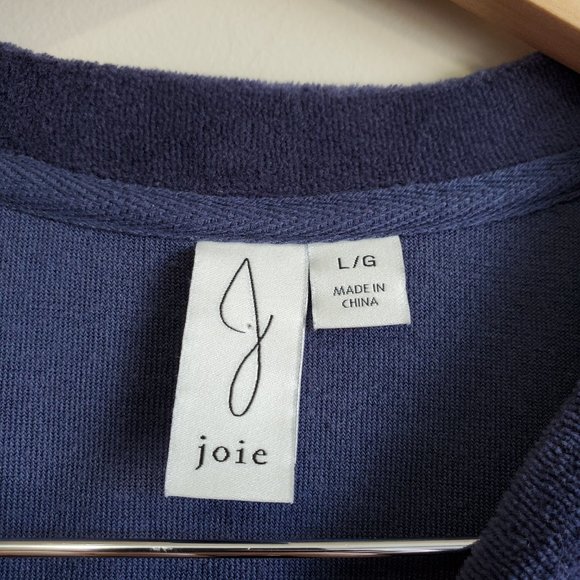 JOIE velour puff sleeve crewneck sweater - Picture 10 of 13